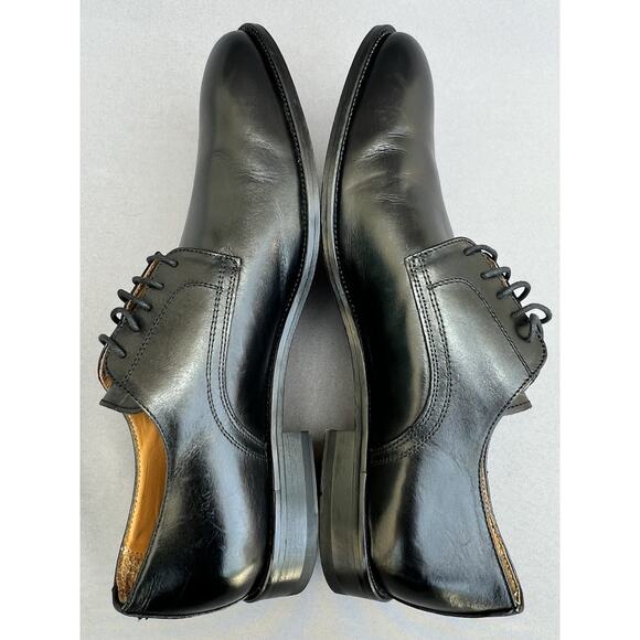 TO BOOT NEW YORK Declan Black Calf Derby Dress Shoes 12 US Size NEW